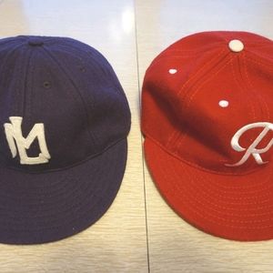 Ebbets Field Flannels lot adjustable hats